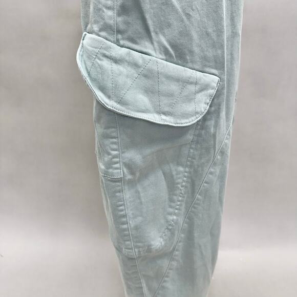 Pilcro Slouchy Utility Bow Barrel Pants in Sage Cargo Pockets Size 27 NWT - Picture 8 of 16